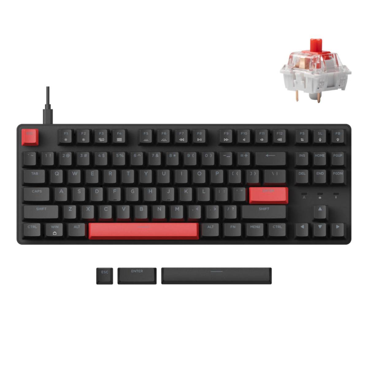 KEYCHRON Lemokey X1-A1 Ενσύρματο Μηχανικό Gaming Πληκτρολόγιο