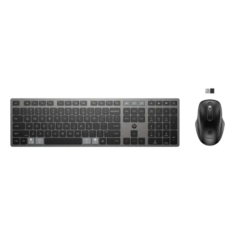 HP 720 Combo Διπλής Λειτουργίας Ασύρματο Πληκτρολόγιο με Ποντίκι, Μαύρο