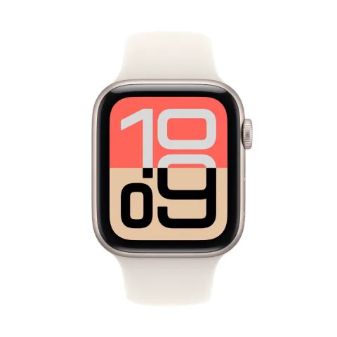 APPLE Watch SE 3 GPS Smartwatch 40mm, Starlight Αλουμίνιο με Starlight Αθλητικό Λουράκι S/M