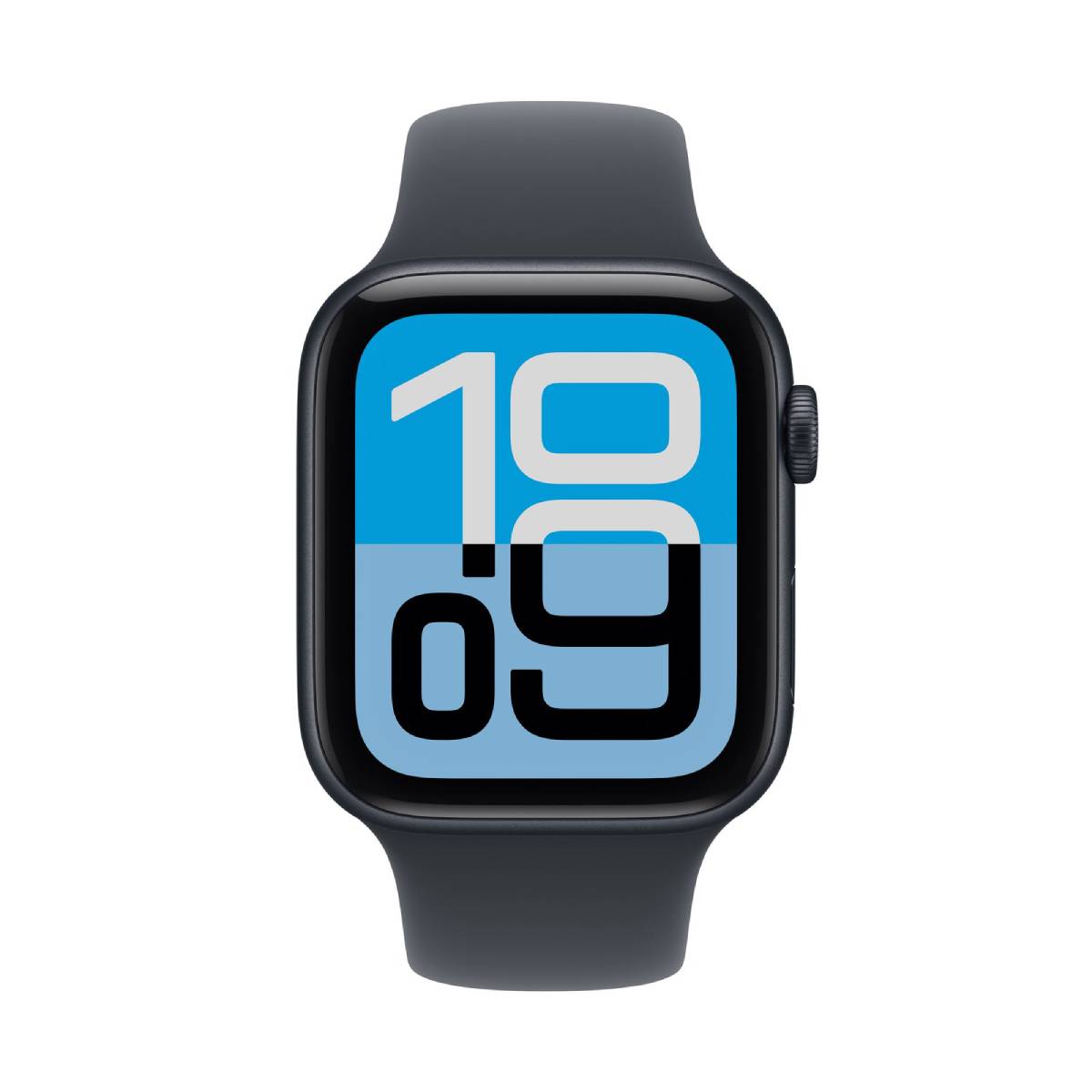 APPLE Watch SE 3 GPS Smartwatch 44mm, Midnight Αλουμίνιο με Midnight Αθλητικό Λουράκι S/M