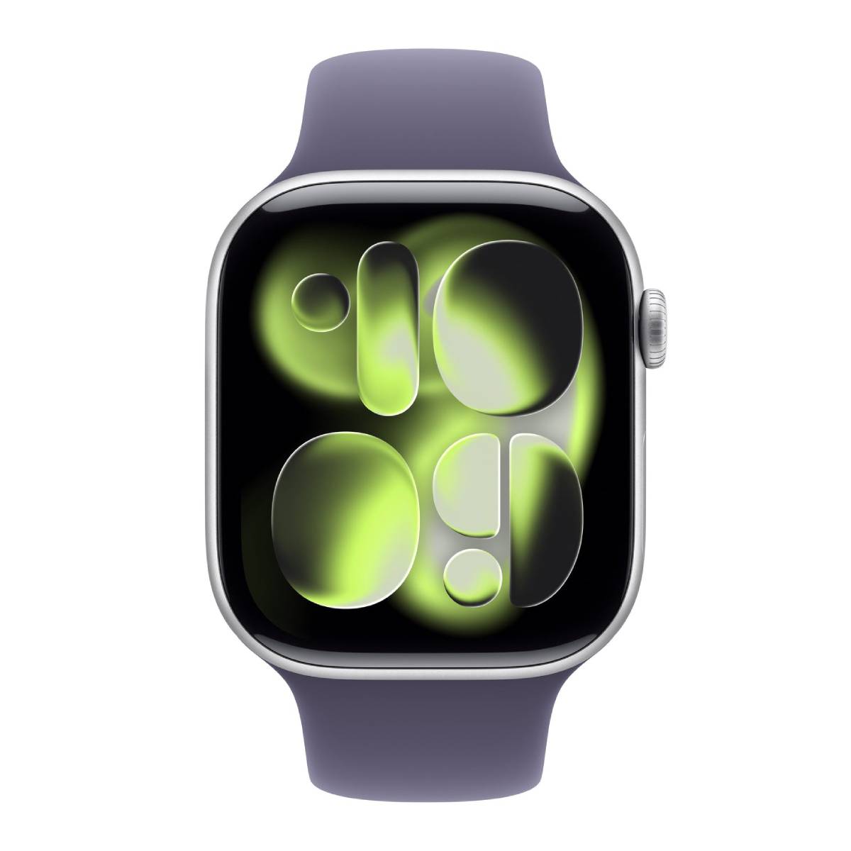 APPLE Smartwatch Series 11 GPS + Cellular 46 mm, Ασημί Αλουμίνιο με Μωβ Fog Λουράκι S/M