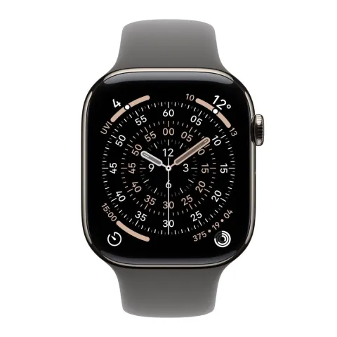 APPLE Smartwatch Series 11 GPS + Cellular 46 mm, Φυσικό Τιτανίου με Γκρι Αθλητικό Λουράκι S/M