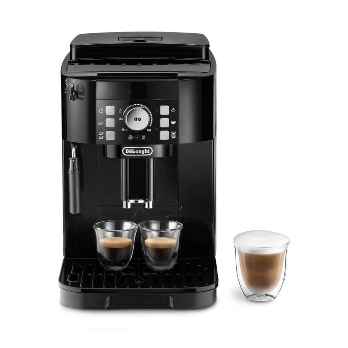 DELONGHI ECAM12.123.B Faem Magnifica S Πλήρως Αυτόματη Μηχανή Espresso, Μαύρο