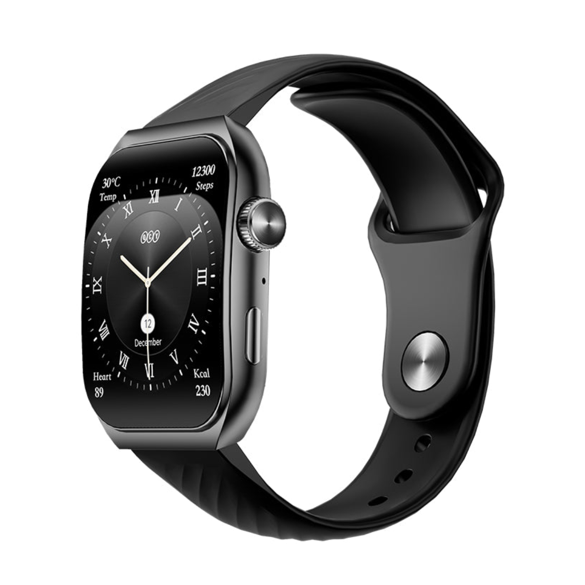 QCY Watch GS2 S5 Smartwatch, Μαύρο