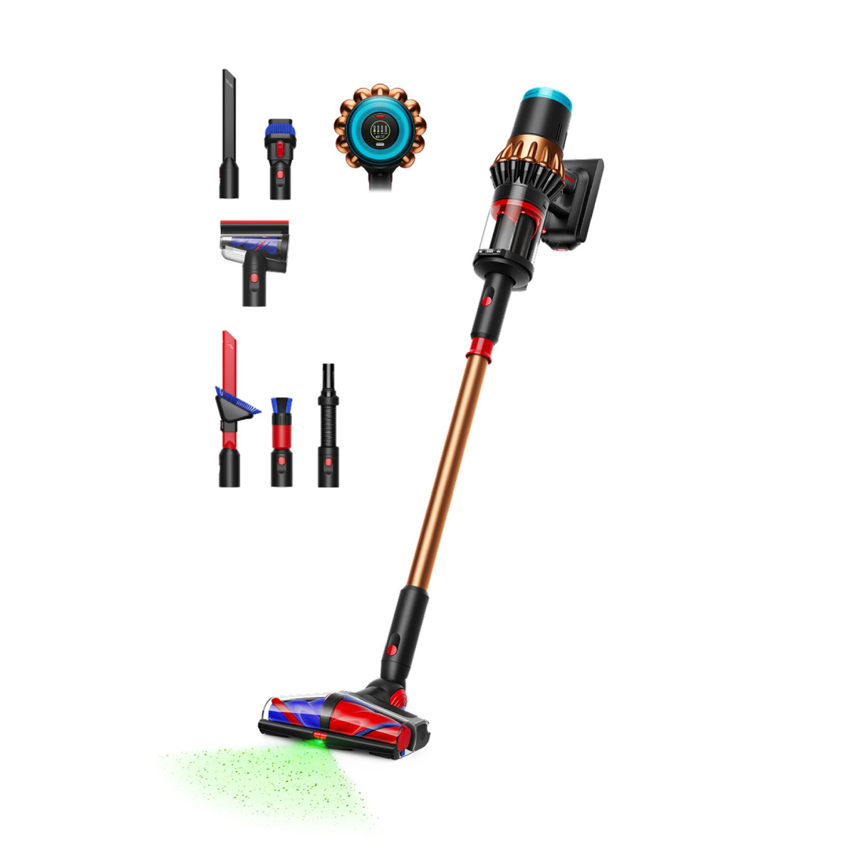 DYSON V16 Piston Animal Ασύρματη Σκούπα Stick + Σετ Καθαρισμού, Μαύρο/Χάλκινο
