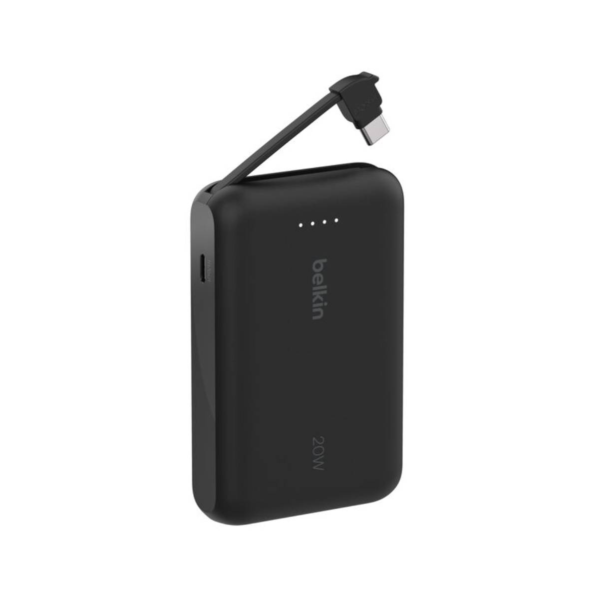 Belkin BoostCharge Power Bank/Φορητή Μπαταρία 10K με Ενσωματωμένο Καλώδιο USB-C, Μαύρο