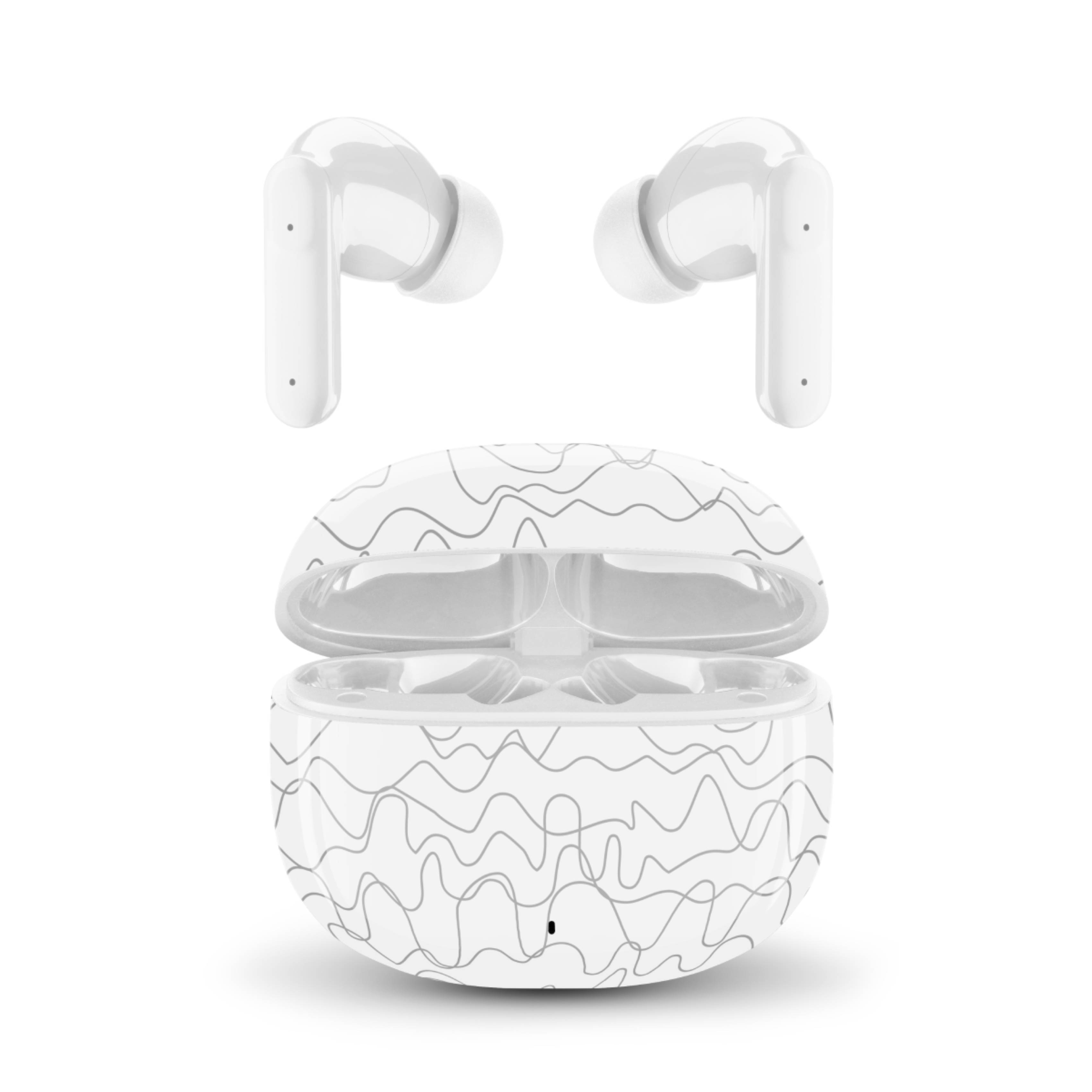 CELLULAR LINE BTMSTWSINEAR245 Music Sound Fancy True Wireless Ακουστικά, Άσπρο/Γκρίζο