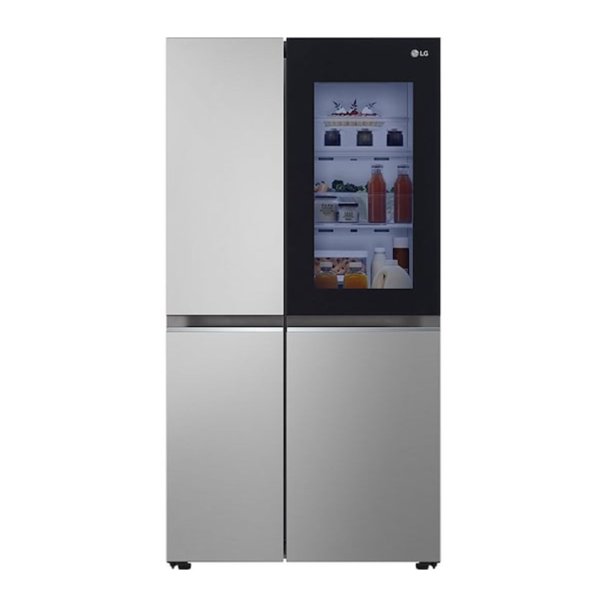 LG GSVV80PYLL Instaview Ψυγείο Ντουλάπα, Inox