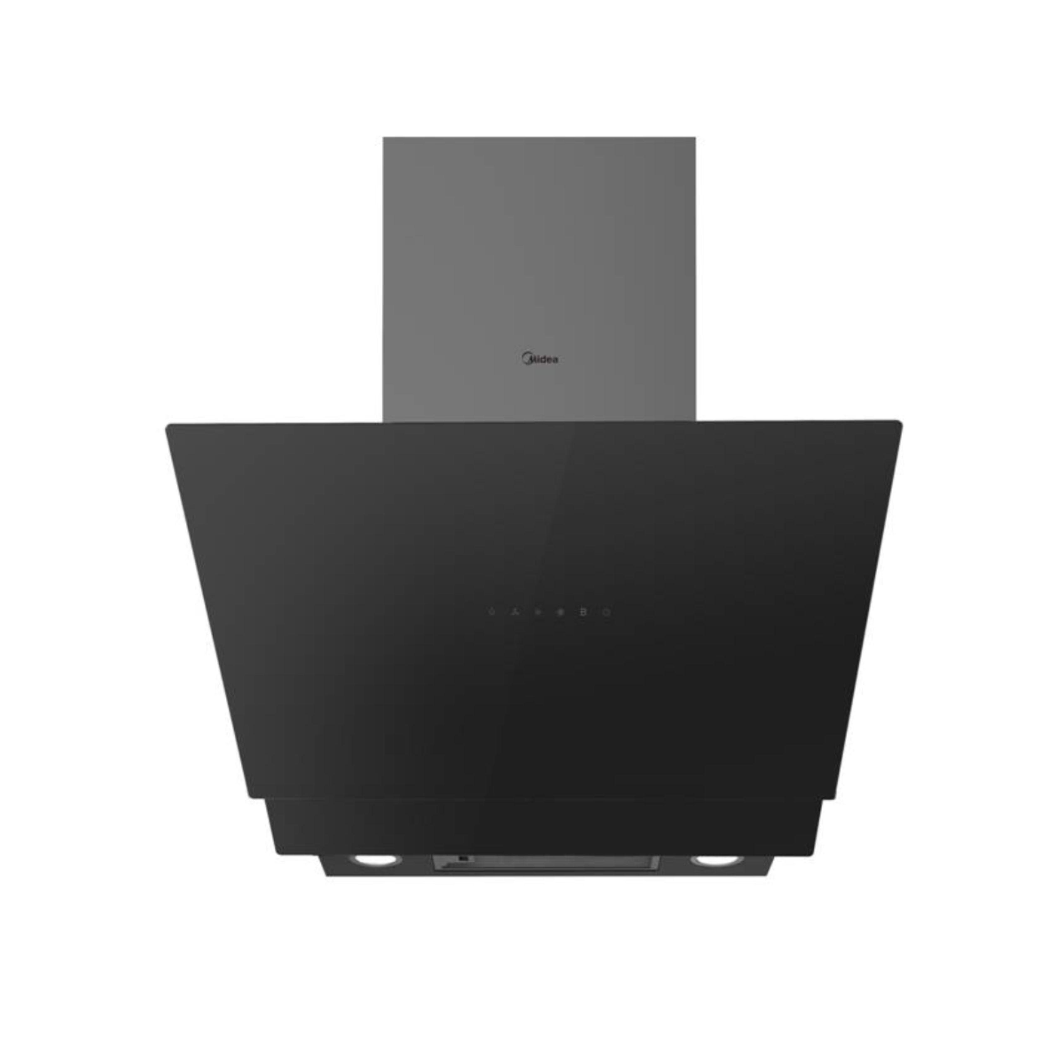 MIDEA MH60A4300B Απορρροφητήρας Τζάκι 60cm, Μαύρο Γυαλί