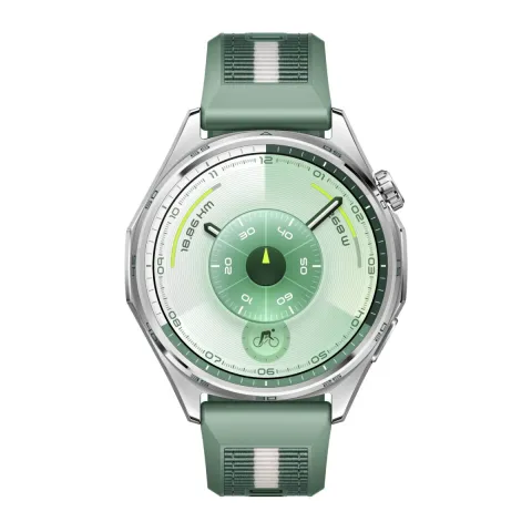 HUAWEI 55020FTV Watch GT 6 Smartwatch 46 mm, Πράσινο Υφασμάτινο Λουράκι