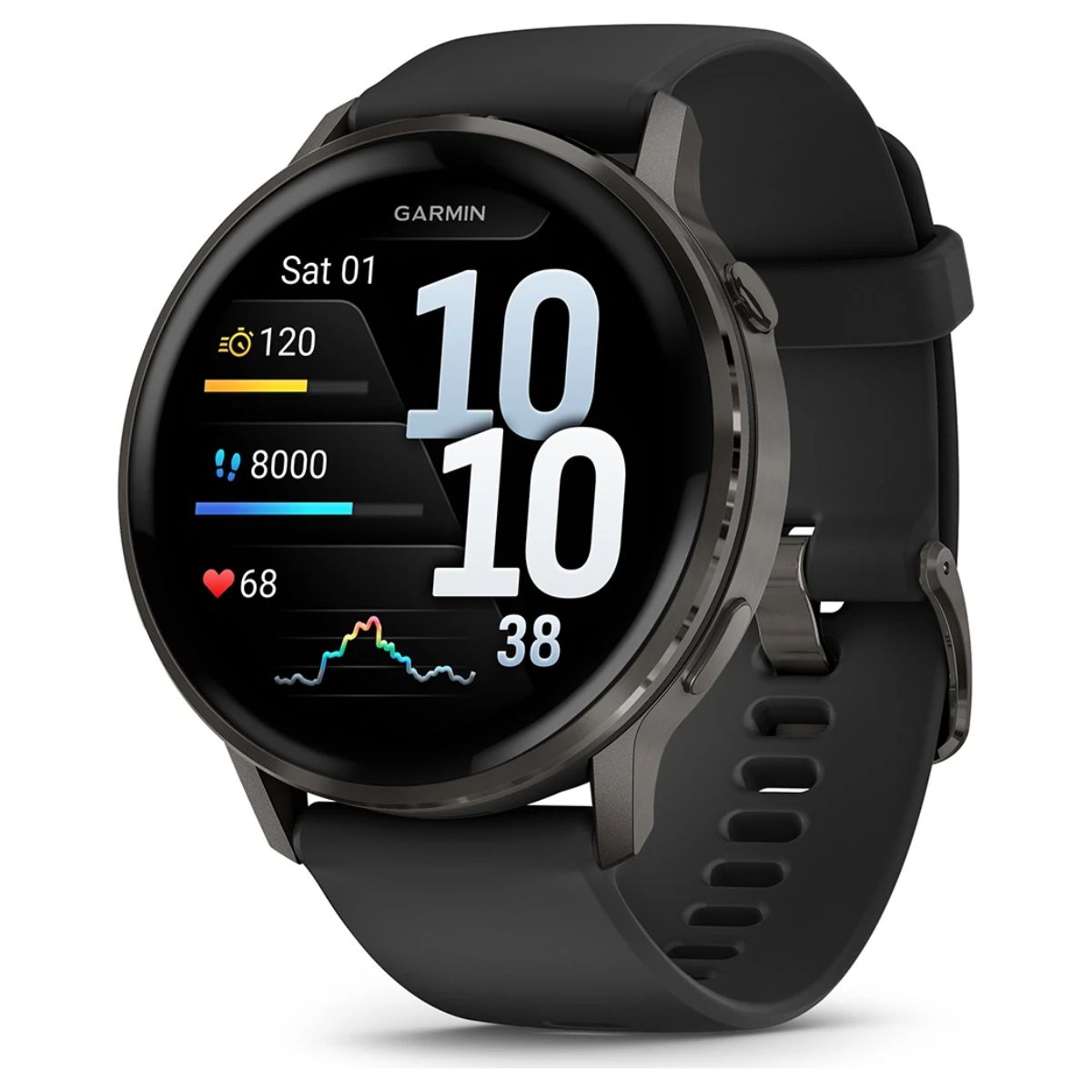 GARMIN 010-03014-00 Venu 4 Smartwatch 45mm, Μαύρο
