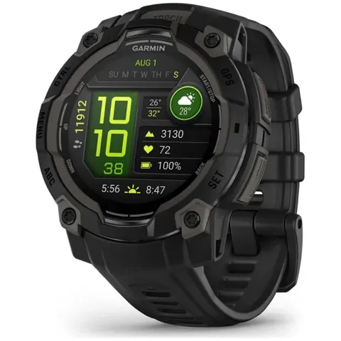 GARMIN 010-02936-00 Instinct 3 AMOLED Smartwatch, Μαύρο