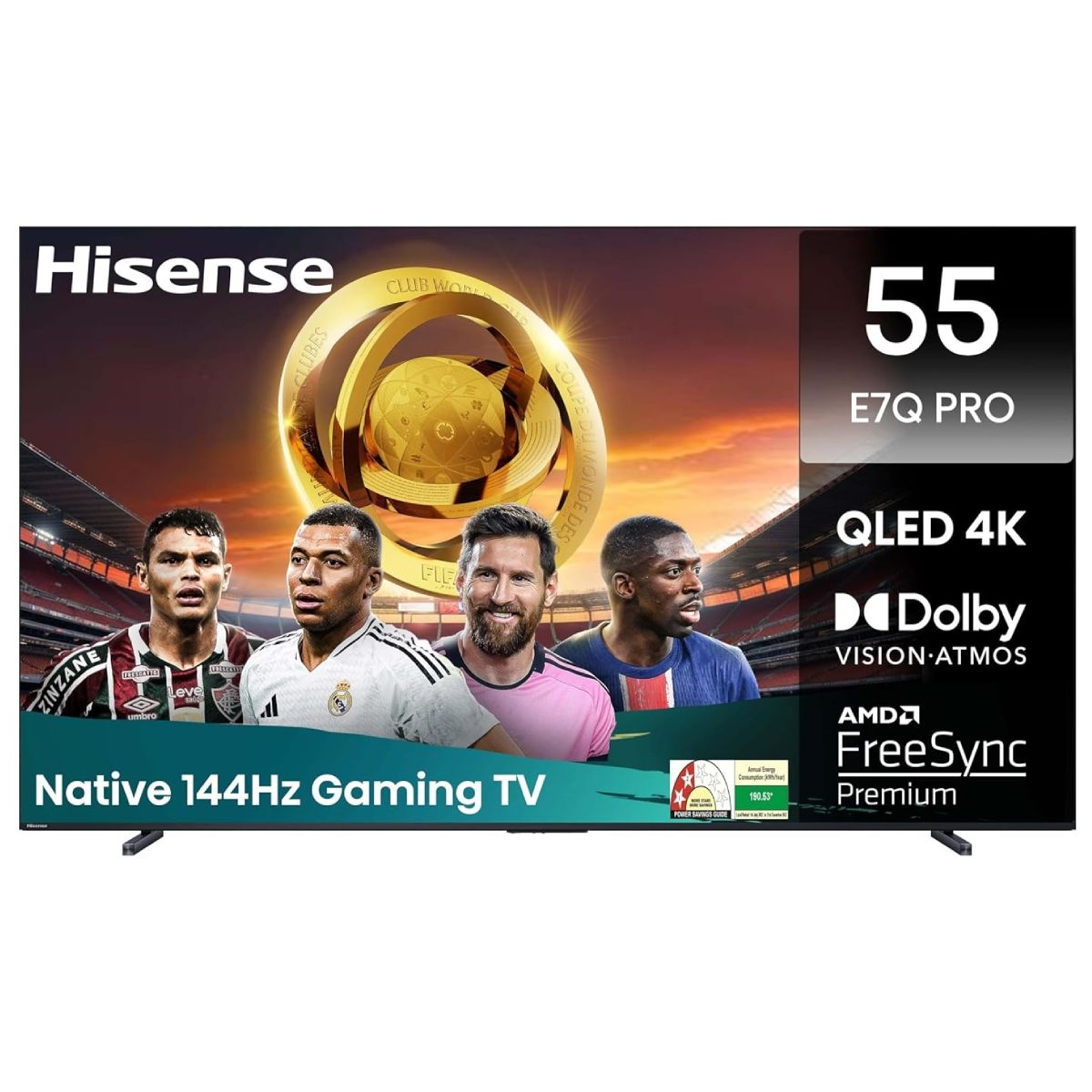 HISENSE 55E7Q PRO QLED 4K Τηλεόραση, 55″