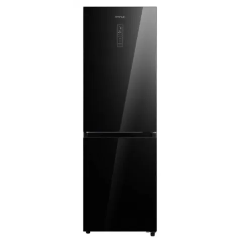 OMNYS WNC-345ENBG Ψυγείο με Κάτω Θάλαμο, Μαύρο Γυαλί