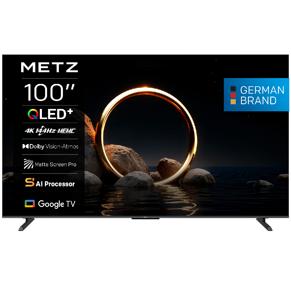 METZ 100MQH8500 QLED 4K UHD Google Τηλεόραση, 100″