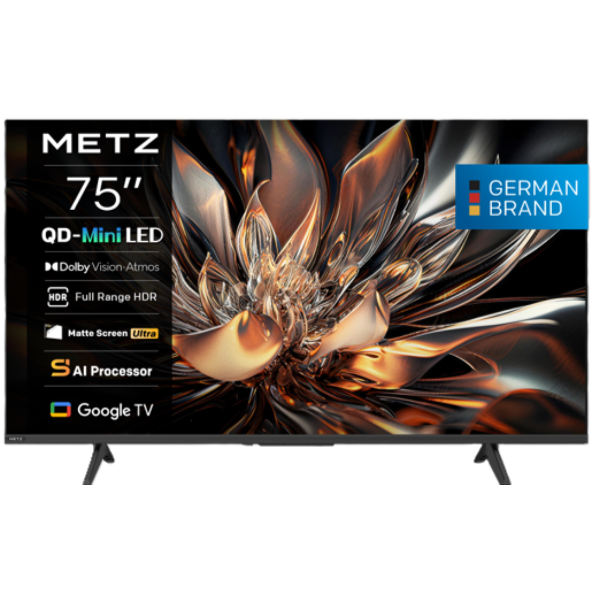 METZ 75MNH7000 QLED-Mini LED 4K Google Τηλεόραση, 75″