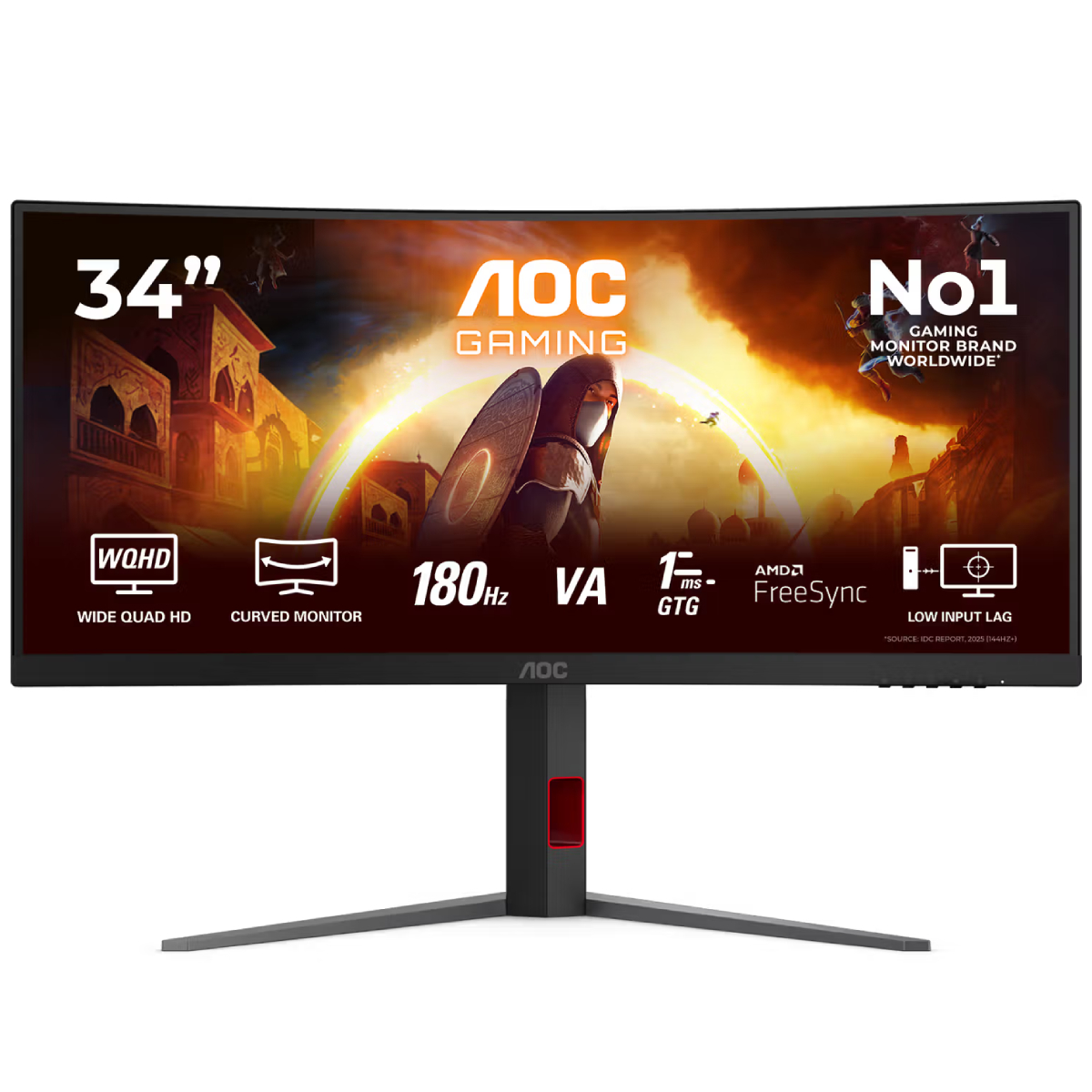 AOC CU34G4 Κυρτή Gaming Οθόνη Ηλεκτρονικού Υπολογιστή, 34″