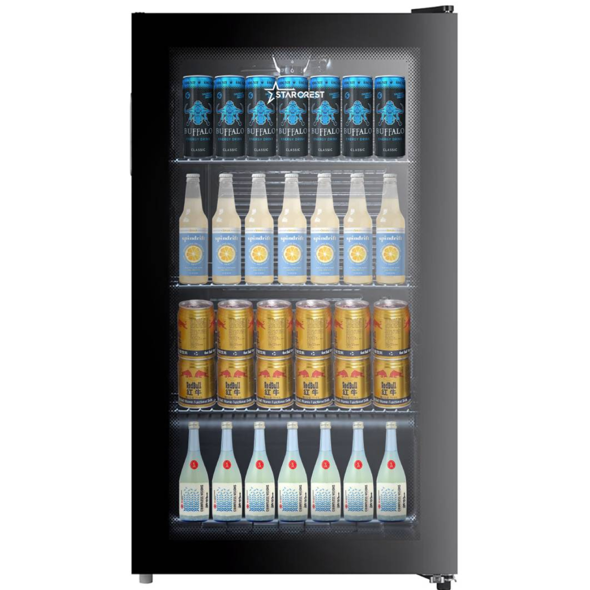 STARCREST SBC-9901BKE Ψυγείο Βιτρίνα Συντήρησης Ποτών, Μαύρο