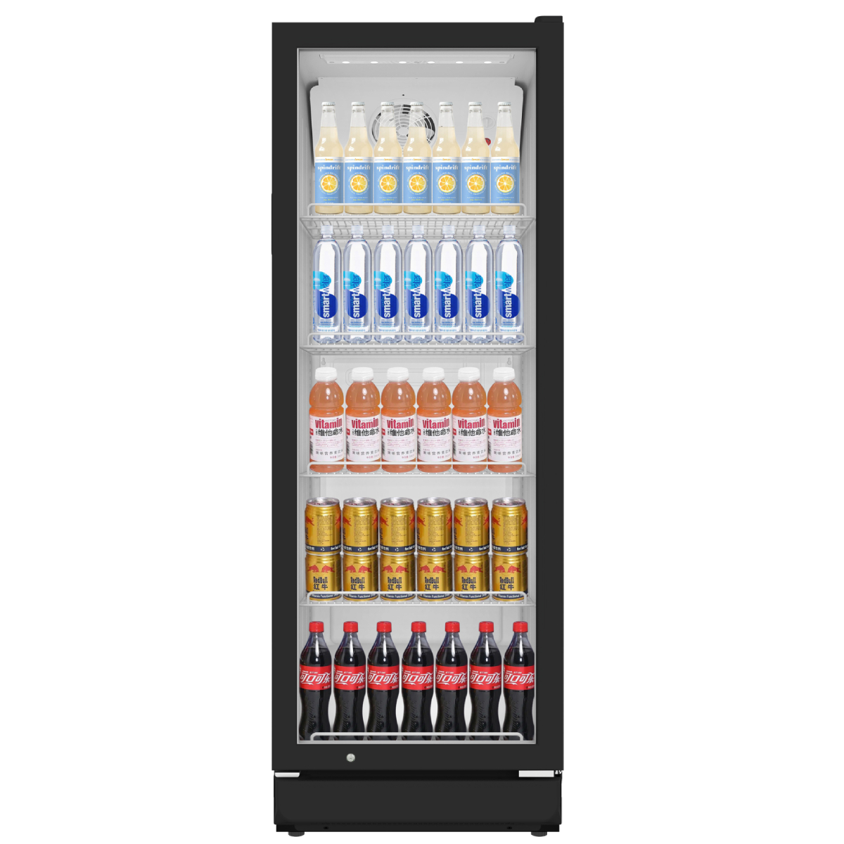STARCREST SPS-300BK Επαγγελματικό Ψυγείο Βιτρίνα Συντήρησης, Μαύρο