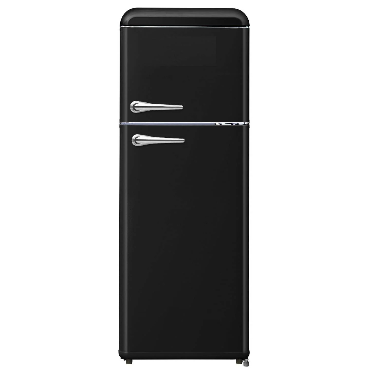 STARCREST SRF-208BK Retro Ψυγείο με Πάνω Θάλαμο, Μαύρο