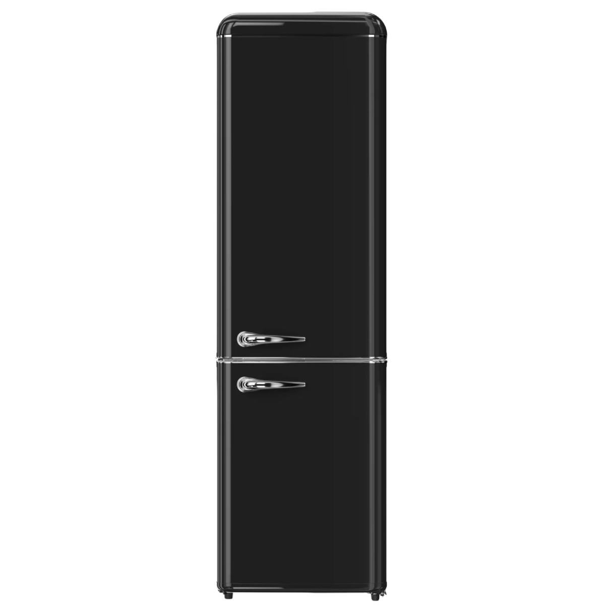 STARCREST SRC-250BK Retro Ψυγείο με Κάτω Θάλαμο, Μαύρο