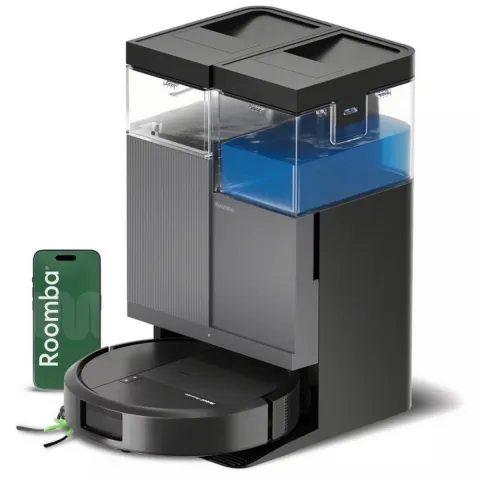 iROBOT G285040 Roomba Plus 415 Combo + AutoWash Dock Ρομπότ Σκούπα – Σφουγγαρίστρα, Μαύρο