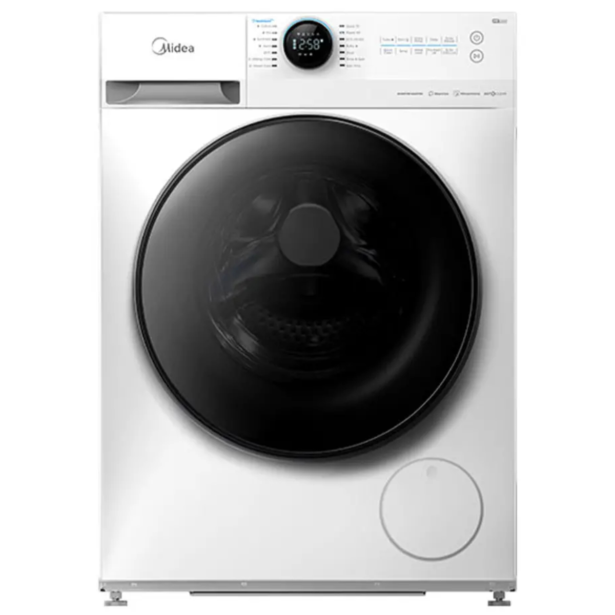 MIDEA MF200D80WB/W-CY Πλυντήριο & Στεγνωτήριο Ρούχων 8kg/6kg με Ατμό, Λευκό