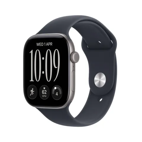 APPLE Smartwatch Series 12 GPS 42 mm, Space Gray Αλουμίνιο με Navy Blue Αθλητικό Λουράκι M/L