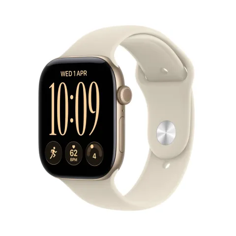 APPLE Smartwatch Series 12 GPS 46 mm, Light Gold Αλουμίνιο με Sand Αθλητικό Λουράκι M/L