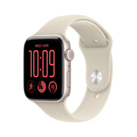 APPLE Watch SE 3 Cellular Smartwatch 40mm, Starlight Αλουμίνιο με Sand Sport Band, S/M