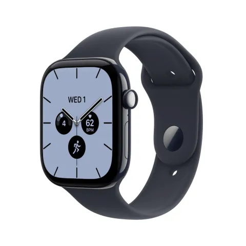 APPLE Smartwatch Series 12 GPS + Cellular 46 mm, Night Blue Κεραμικό με Navy Blue Αθλητικό Λουράκι S/M