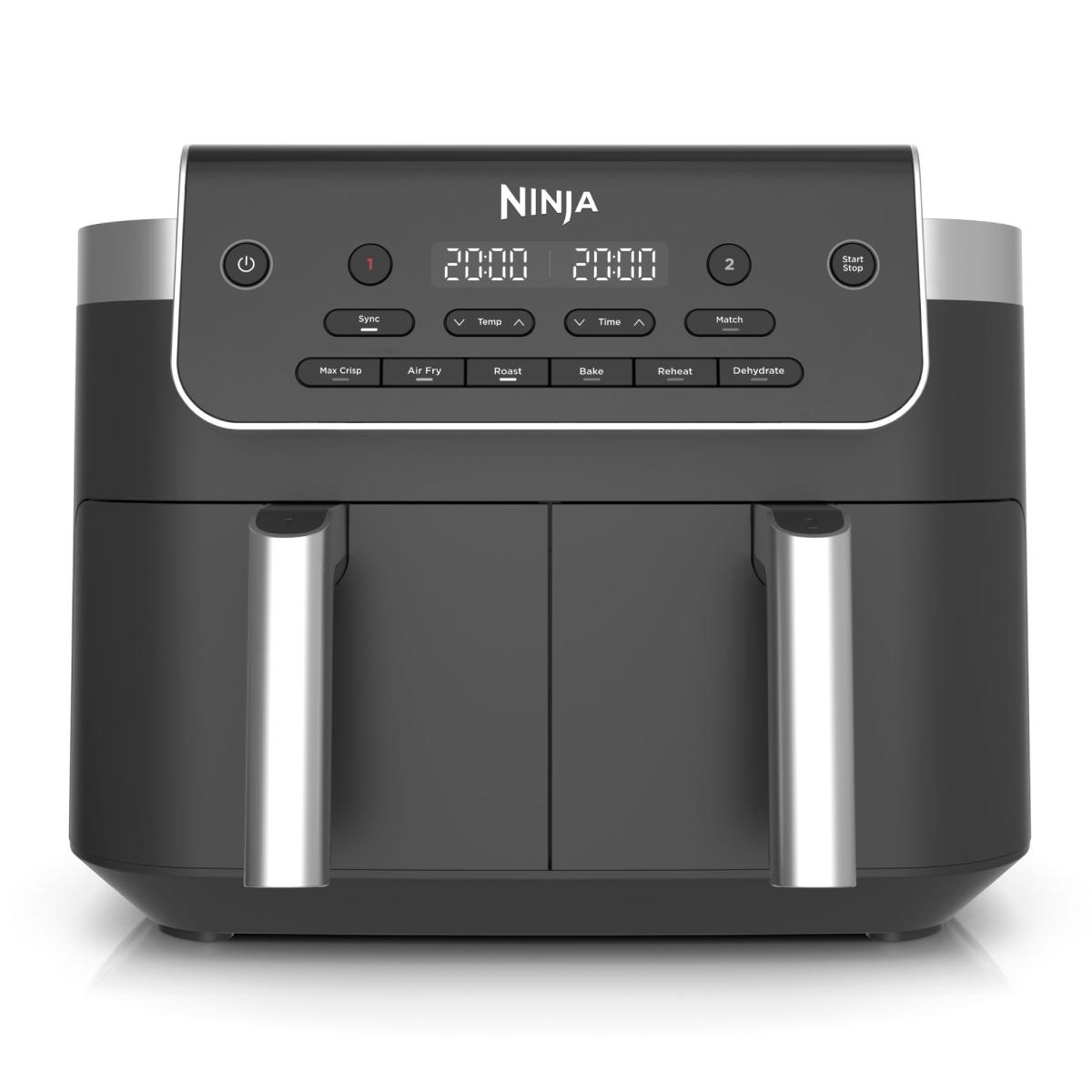NINJA DZ801EU DualZone Φριτέζα Αέρος 7.6 Lt, Μαύρο