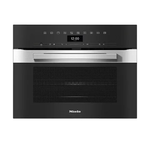MIELE H 7440 BMX Εντοιχιζόμενος Φούρνος με Λειτουργία Μικροκυμάτων 45 cm, Obsidiant Mαύρο
