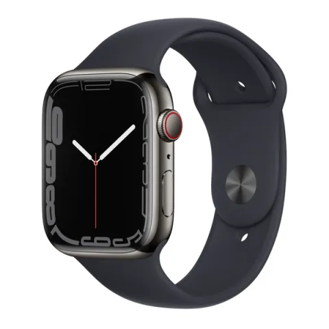 APPLE MNC23GK/A Smartwatch S7 Cellular 41 mm, Γραφίτης Ανοξείδωτο Ατσάλι