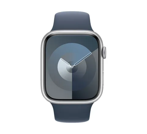 APPLE Smartwatch Series 9 GPS + Cellular 41 mm, Silver Aluminium με Storm Sport Band Λουράκι