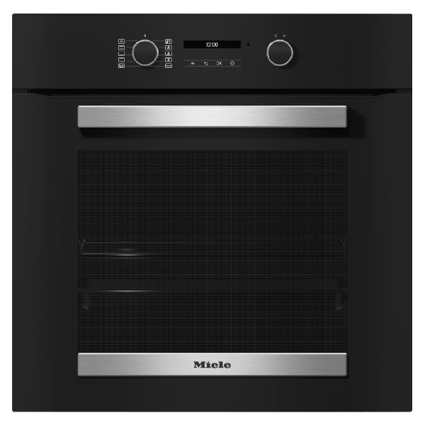 MIELE H 2467 B Εντοιχιζόμενος Φούρνος με AirFry, Μαύρο/Inox