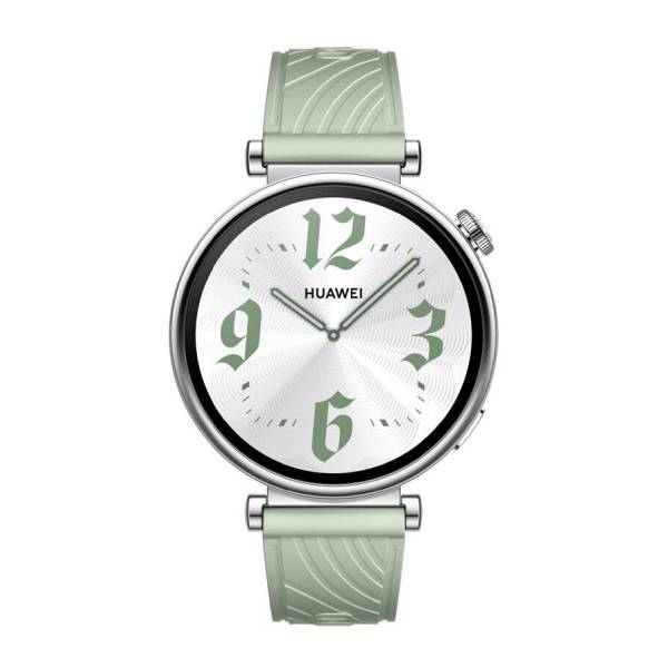 HUAWEI 55020CES Watch GT 4 Smartwatch 41 mm, Ασημί με Πράσινο Λουράκι