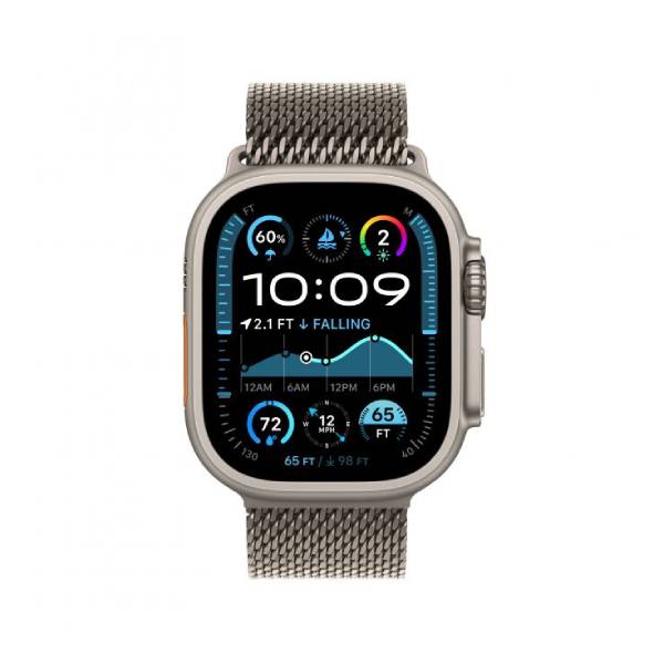 APPLE Smartwatch Ultra 2 GPS + Cellular 49mm Φυσικό Titanium με Milanese Loop – Small