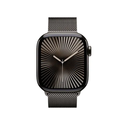 APPLE Smartwatch Series 10 GPS + Cellular 42mm, Slate Titanium με Slate Milanese Loop Λουράκι
