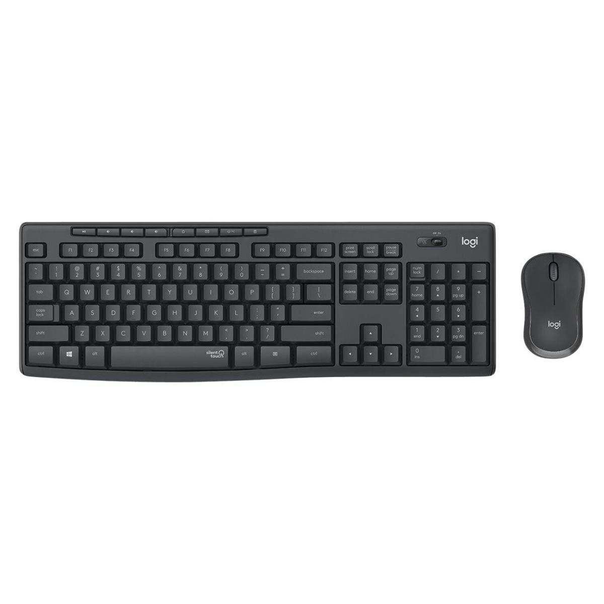 LOGITECH MK295 Ασύρματο Πληκτρολόγιο με Ποντίκι, Άσπρο