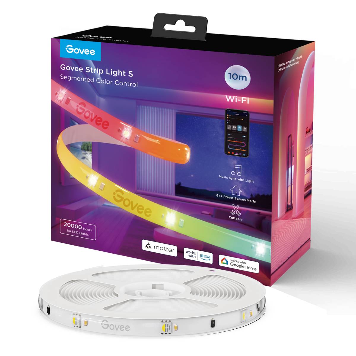 GOVEE RGBIC Έξυπνη Ταινία Φωτισμού LED, 10Μ
