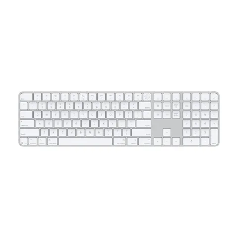 APPLE Magic Πληκτρολόγιο με Touch ID και Αριθμητικά Πλήκτρα για Mac – Αγγλικό, Άσπρο