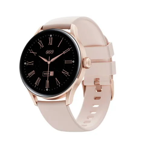 QCY Elite S11 Smartwatch, Χρυσό/Ροζ
