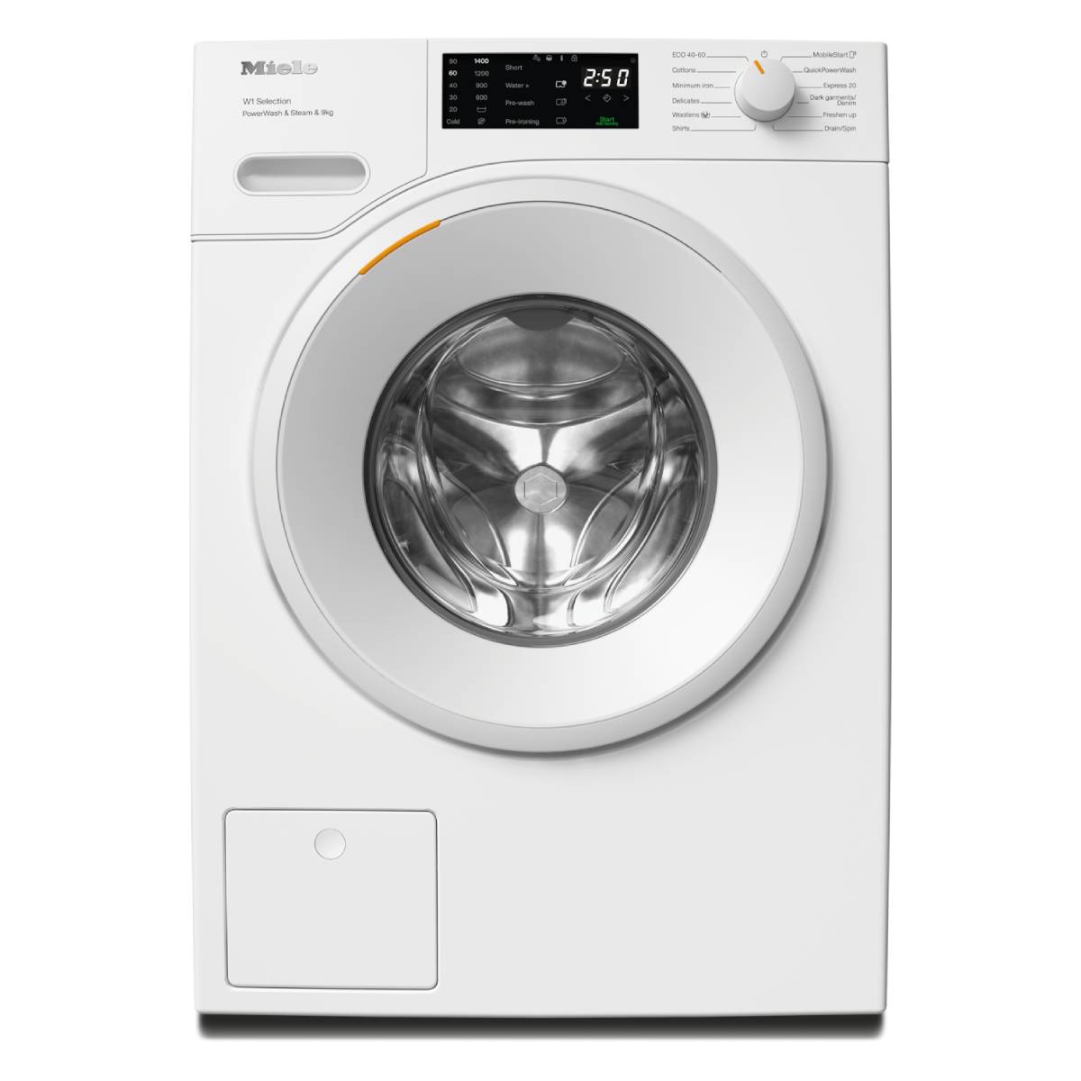 MIELE WSD383WCS Πλυντήριο Ρούχων Με Ατμό 9 kg, Άσπρο