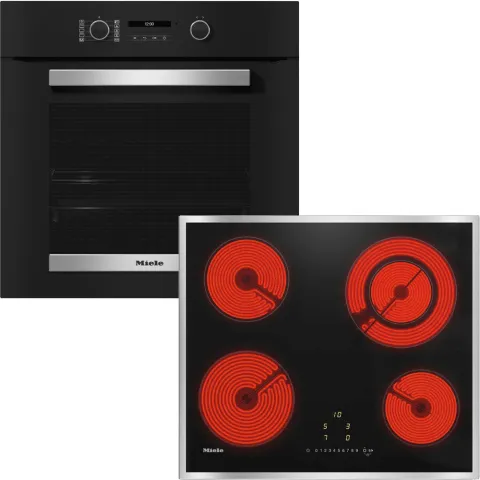 Miele H 2465 B & KM 6520 FR Oven & Ceramic Hob