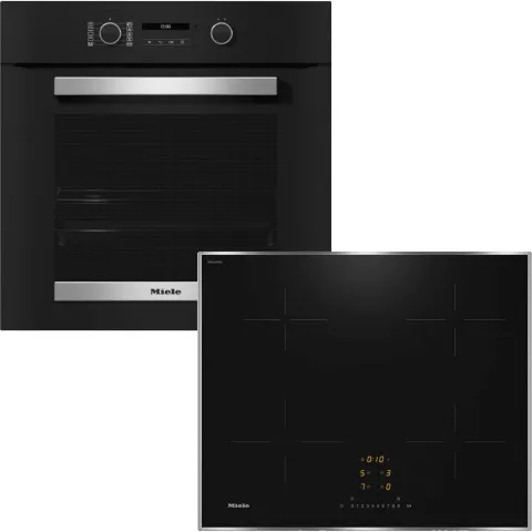 Miele H 2465 B & KM 7361 FR Oven & Induction Hob
