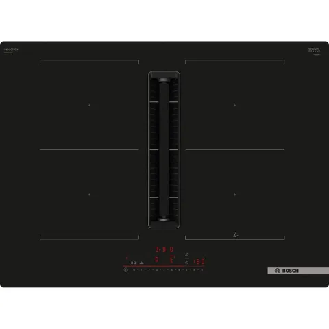 Bosch Induction Hob with Integrated Ventilation System Series 6 - 70cm, Black