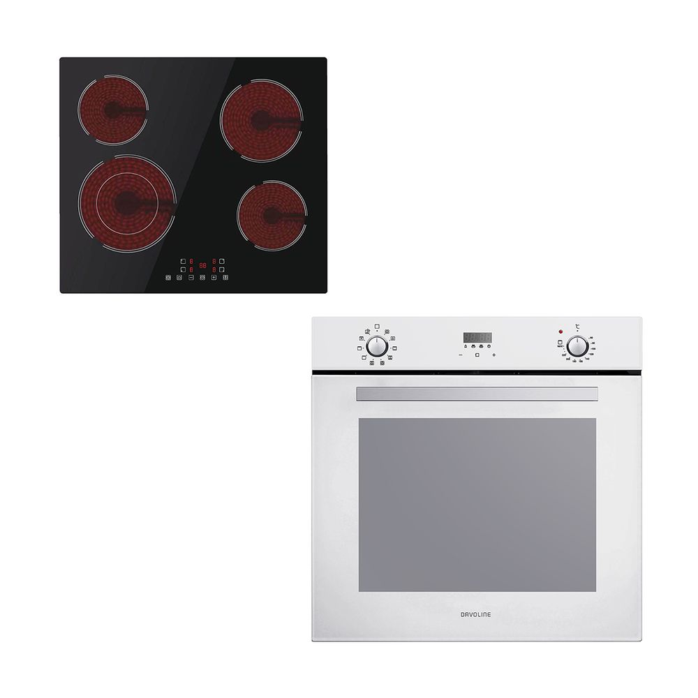 Davoline HVC6005T & BBA 6010 White Glass