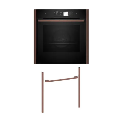 Neff NFS60E6B0 Εντοιχιζόμενος φούρνος B69FY5CY0 & Brushed Bronze Flex Design Kit
