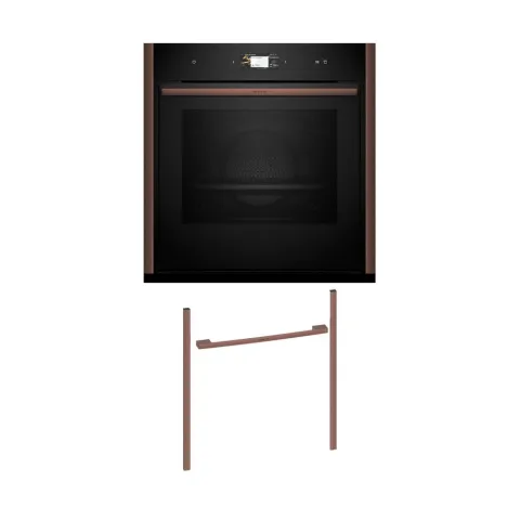 Neff NVS60E6B0 Εντοιχιζόμενος φούρνος B69VS3AY0 & Brushed Bronze Flex Design Kit